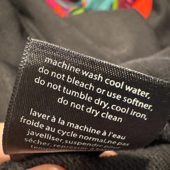 Onia Black Dave Raglan Palm Tree Graphic Sweatshirt Mens Size XL - Picture 5 of 6